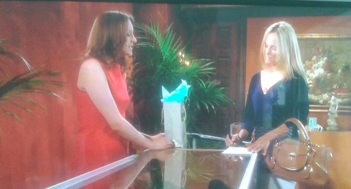 On the set of Young & the Restless with Sharon Case