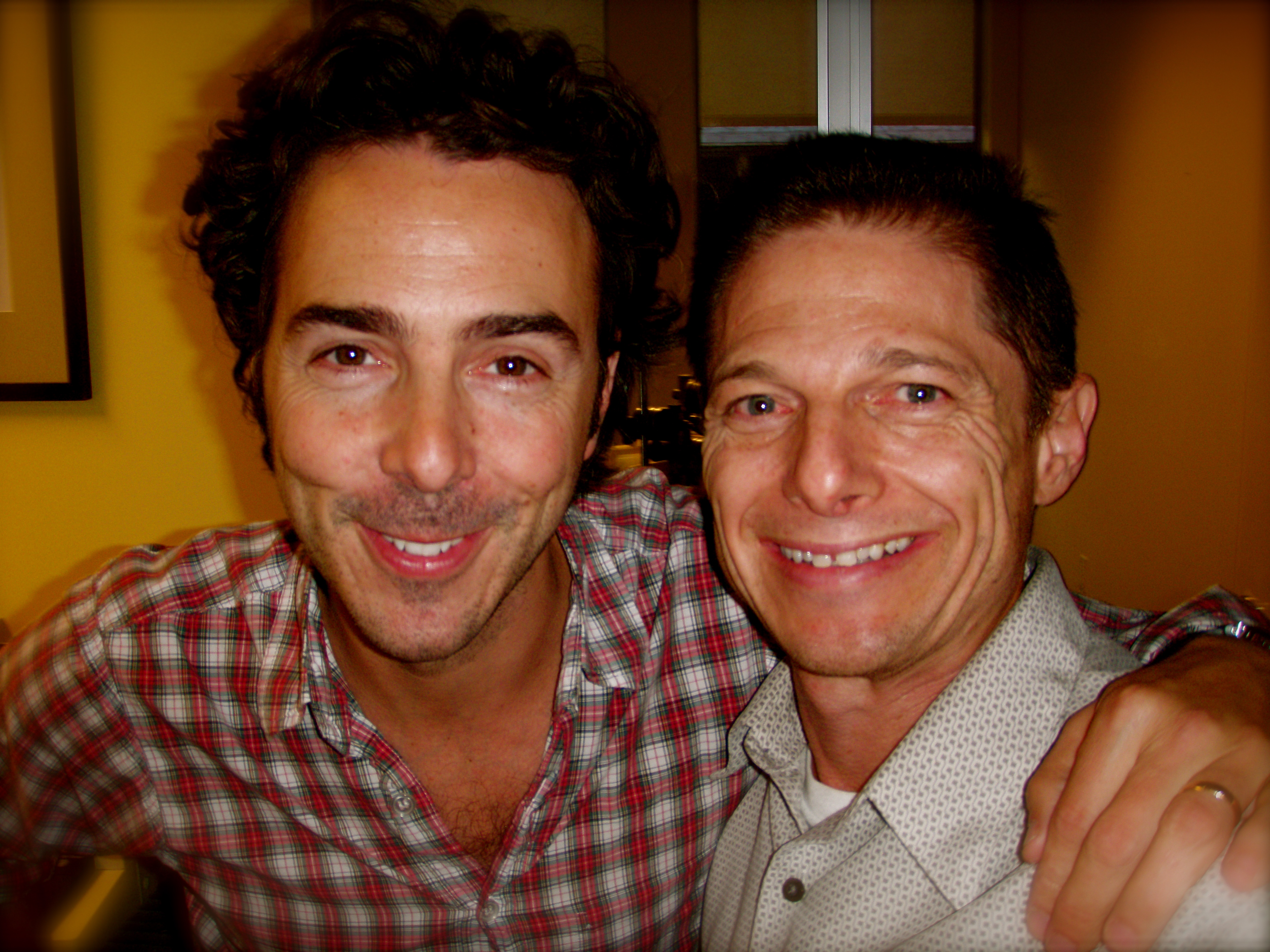 Shawn Levy and Todd on set of Date Night.