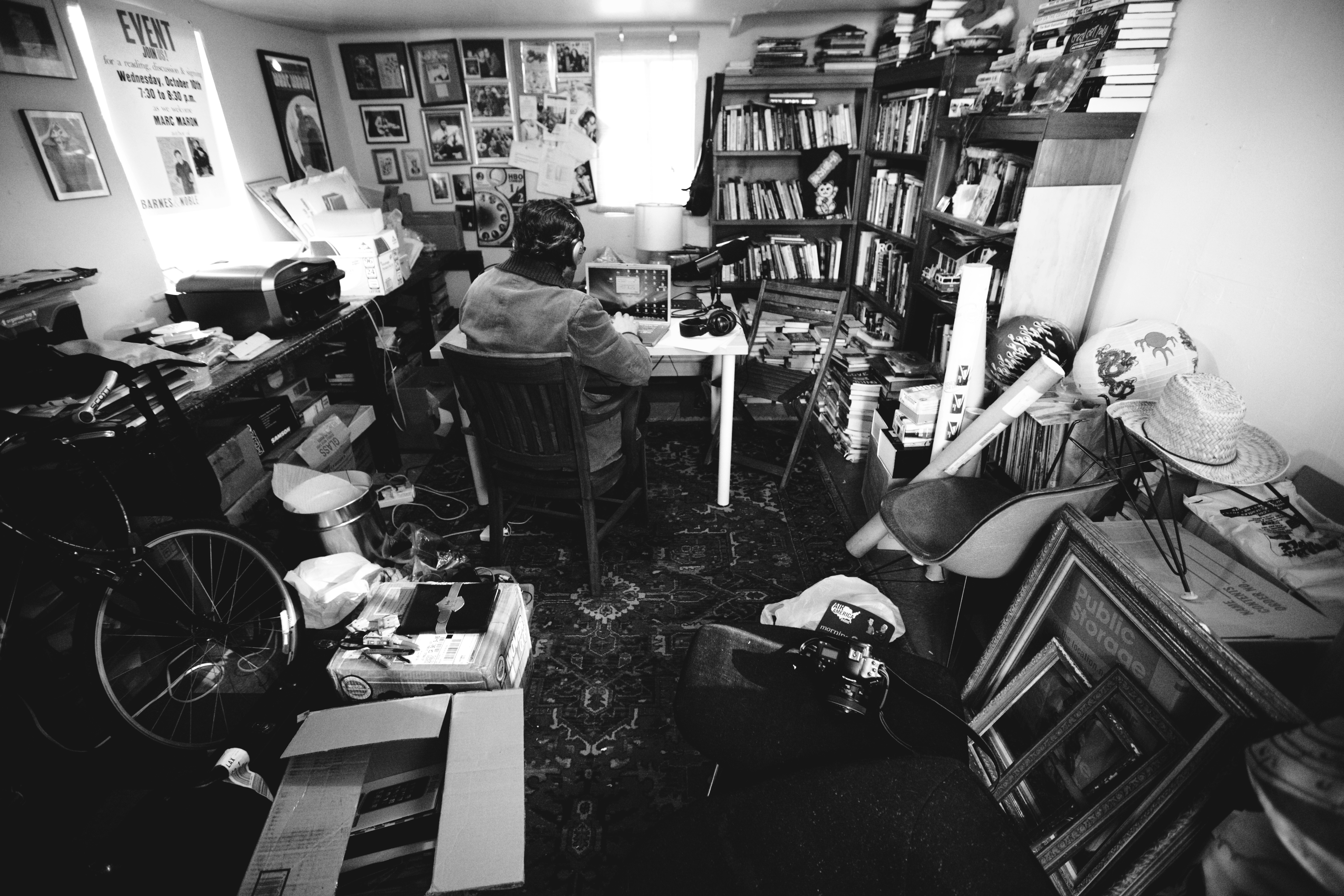 The garage studio at the Cat Ranch