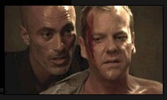 Adoni (Abu Fayed) and Kiefer Sutherland (Jack Bauer) Season 6 