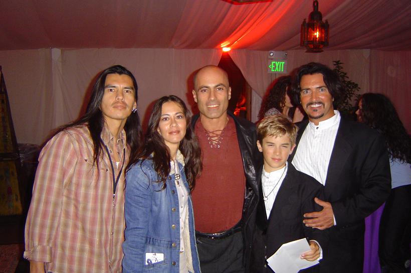 HIDALGO premiere with writer, John Fusco, and son... and Angela with her boyfriend