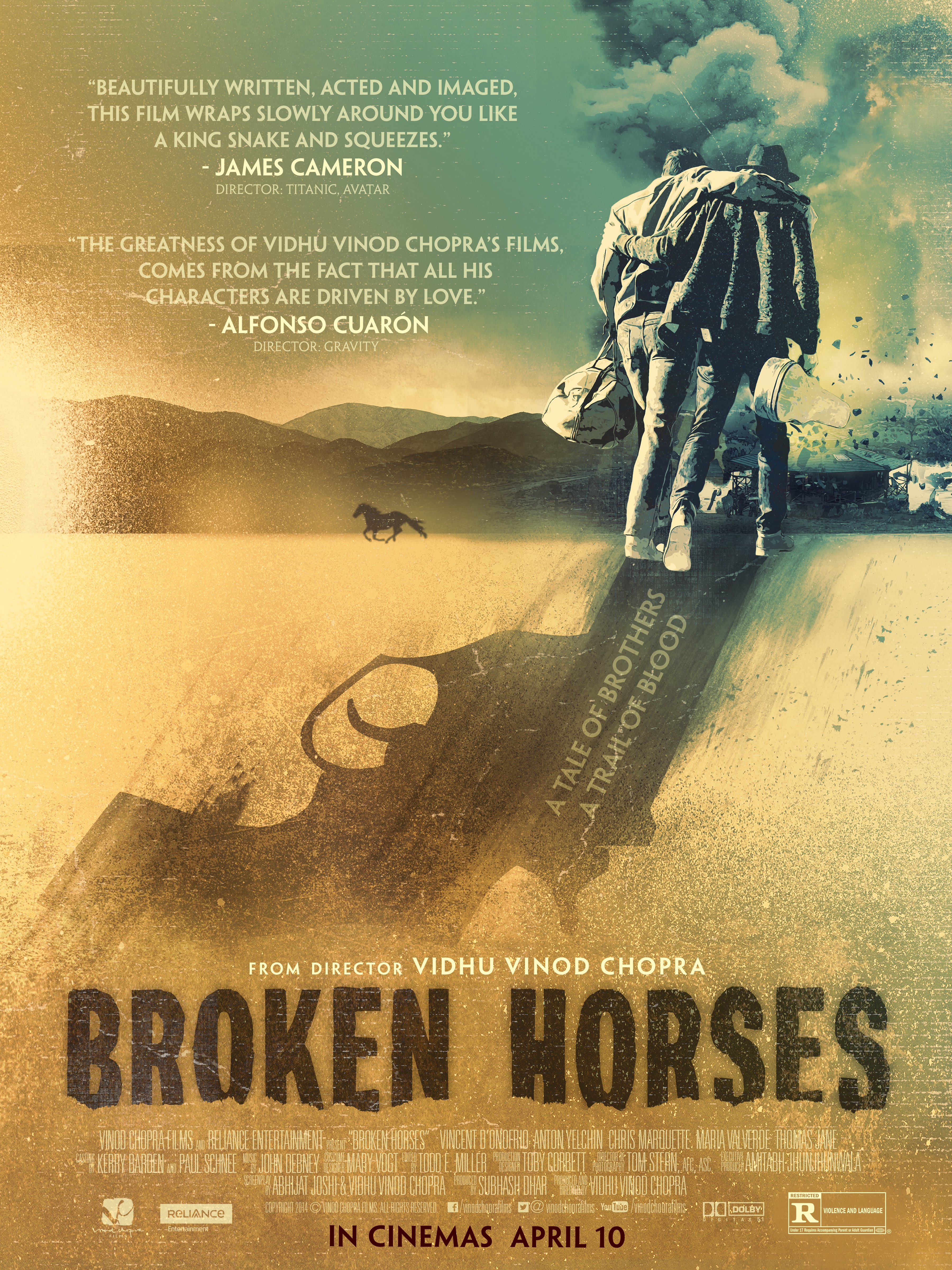 Vincent D'Onofrio, Sean Patrick Flanery, Thomas Jane, Chris Marquette, Anton Yelchin and María Valverde in Broken Horses (2015)