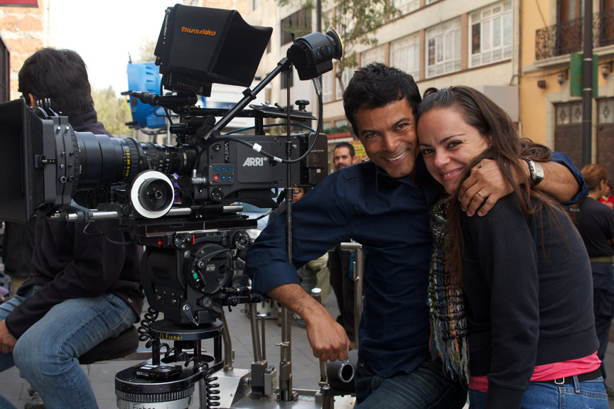 Patricia Trujillo, writer/producer Fachon Model, Mexico City, with Horacio Marquínez DP