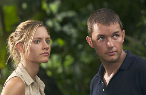 Still of Matthew Marsden and KaDee Strickland in Anacondas: The Hunt for the Blood Orchid (2004)