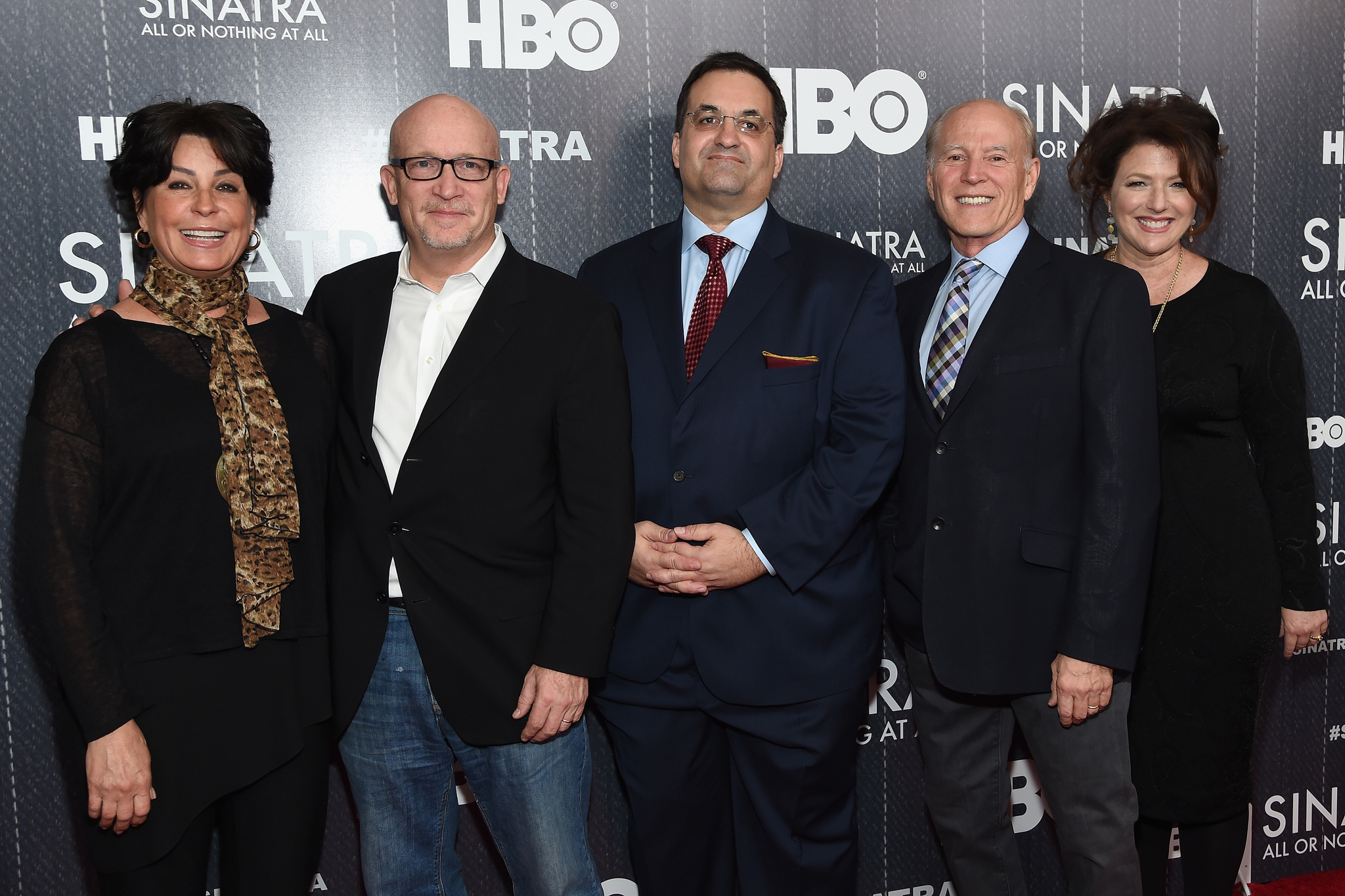 Kary Antholis, Alex Gibney, Frank Marshall, Tina Sinatra and Sharon Hall at event of Sinatra: All or Nothing at All (2015)