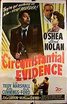 Trudy Marshall, Lloyd Nolan and Michael O'Shea in Circumstantial Evidence (1945)