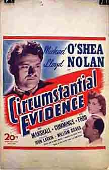 Trudy Marshall, Lloyd Nolan and Michael O'Shea in Circumstantial Evidence (1945)