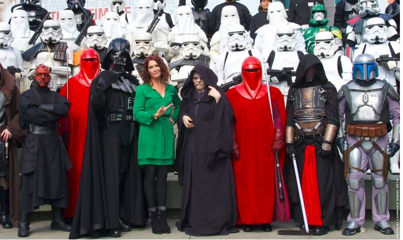 Vanessa Marshall, Hera, Star Wars Rebels, Disney XD, with 501st Legion at WONDERCON 2014.