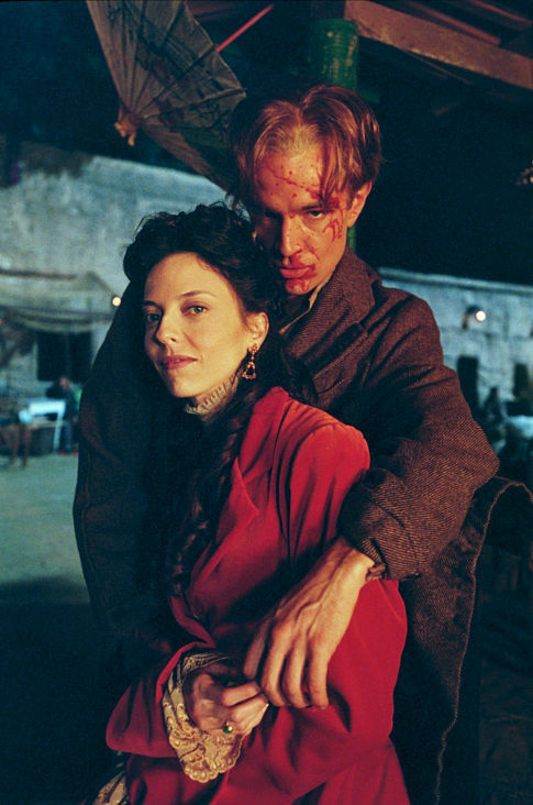 (L-R): Drusilla (Juliet Landau) and Spike (James Marsters). From the episode: 