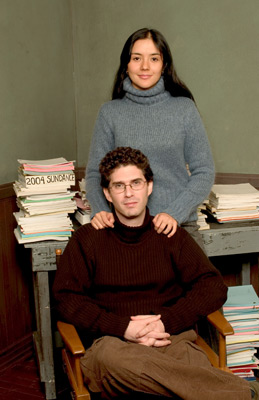 Joshua Marston and Catalina Sandino Moreno at event of Maria Full of Grace (2004)