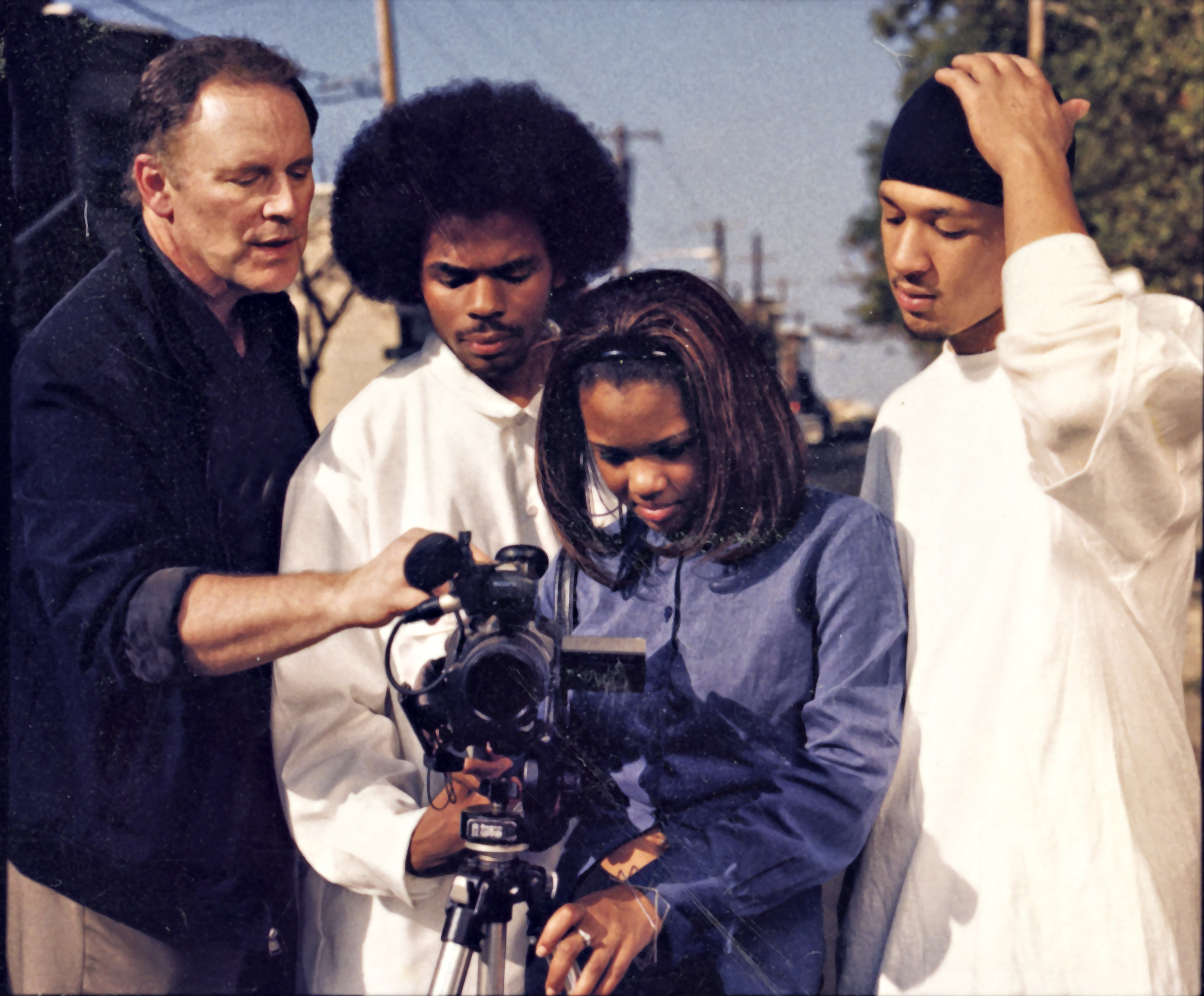 Directing students at Dobbins High School, Philadelphia