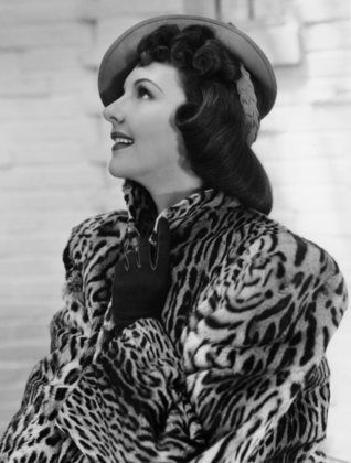 Mary Martin wearing an Ocelot Fur Coat August 29,1940