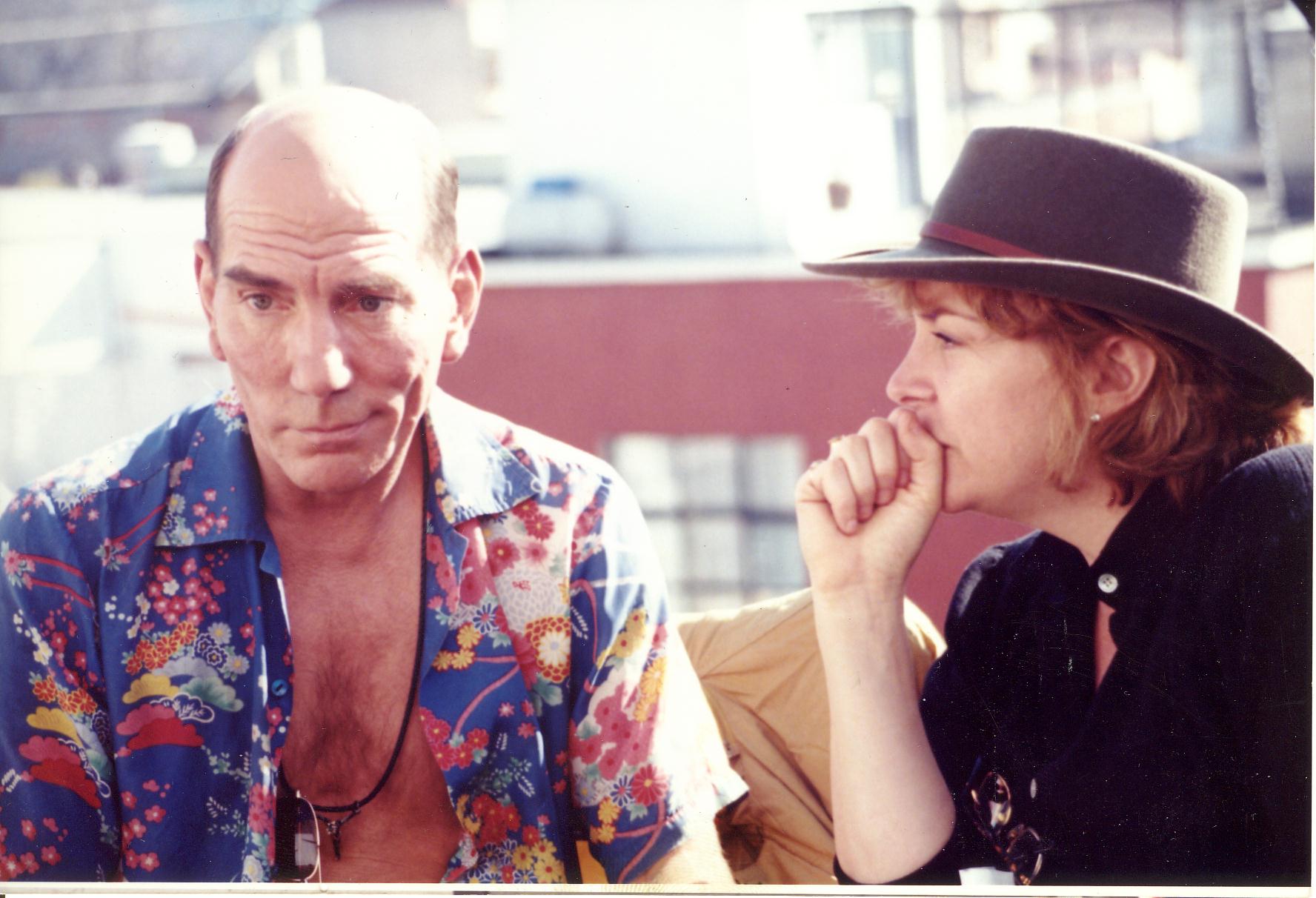 Pete Postlethwaite as the Priest in Romeo and Juliet with Producer Gabriella Martinelli
