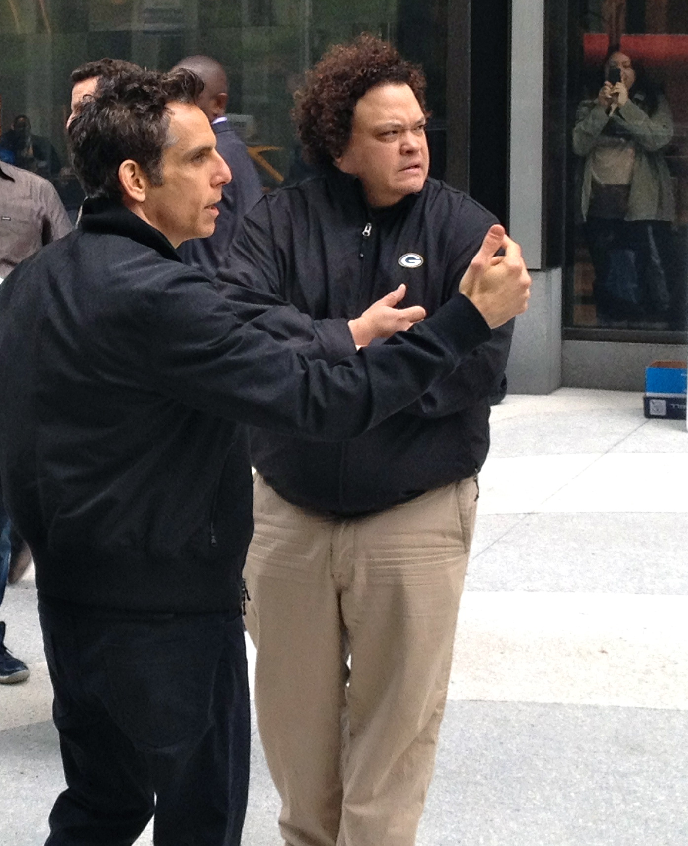 Rehearsing with the great Ben Stiller.