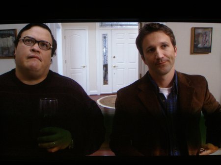 Adrian Martinez and Breckin Meyer in a scene from TEDS' MBA.