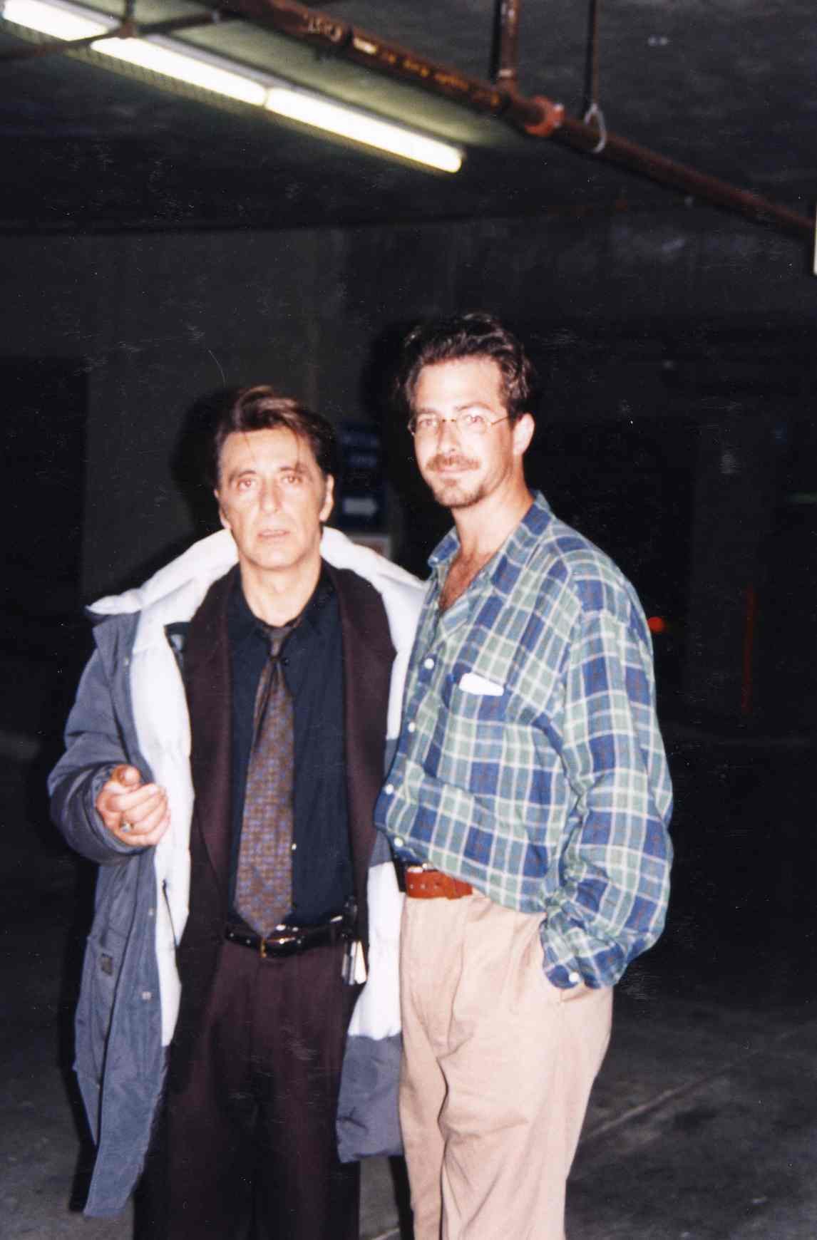 Al Pacino on the set of 