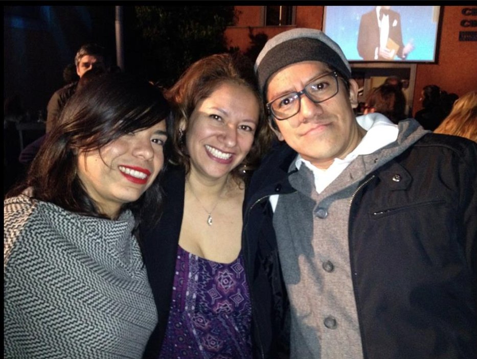 At Universal's party with Consuelo Saldaña & Herminio Gutierrez