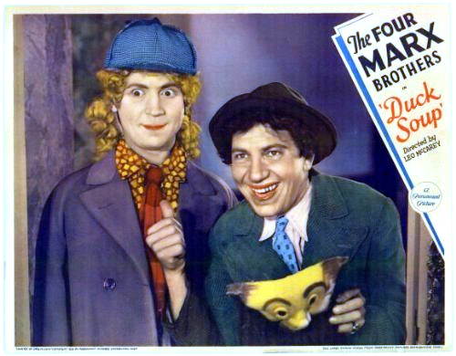 Chico Marx and Harpo Marx in Duck Soup (1933)