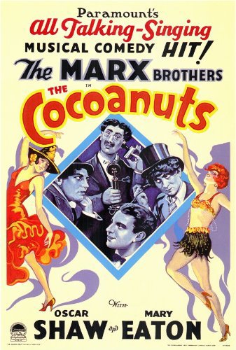 Groucho Marx, Chico Marx, Harpo Marx, Zeppo Marx and The Marx Brothers in The Cocoanuts (1929)