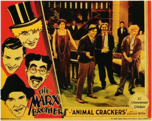 Groucho Marx, Margaret Dumont, Chico Marx and Harpo Marx in Animal Crackers (1930)