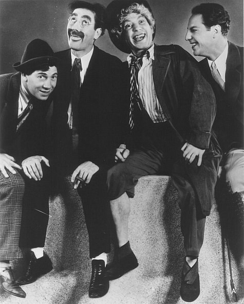Groucho Marx, Chico Marx, Harpo Marx and Zeppo Marx in Animal Crackers (1930)