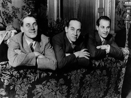 Groucho Marx, Chicho Marx, Zeppo Marx, circa 1930, **I.V.