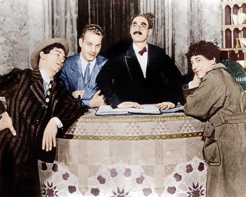 Groucho Marx, Chico Marx, Harpo Marx and Zeppo Marx in The Cocoanuts (1929)
