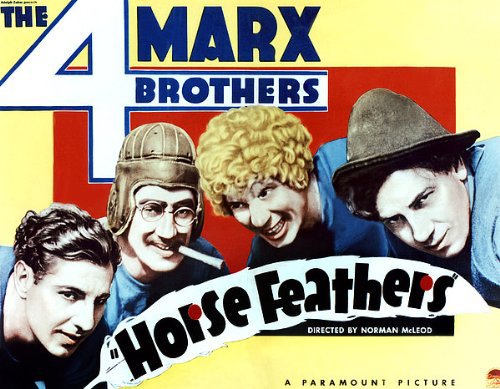 Groucho Marx, Chico Marx, Harpo Marx, Zeppo Marx and The Marx Brothers in Horse Feathers (1932)
