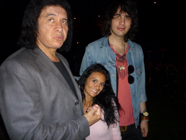 Stephanie Masoner and Gene Simmons at the Playboy Mansion