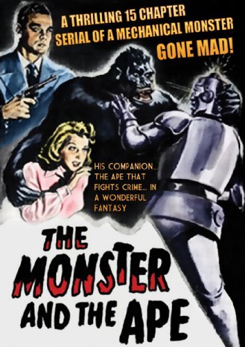 Carole Mathews and Robert Lowery in The Monster and the Ape (1945)