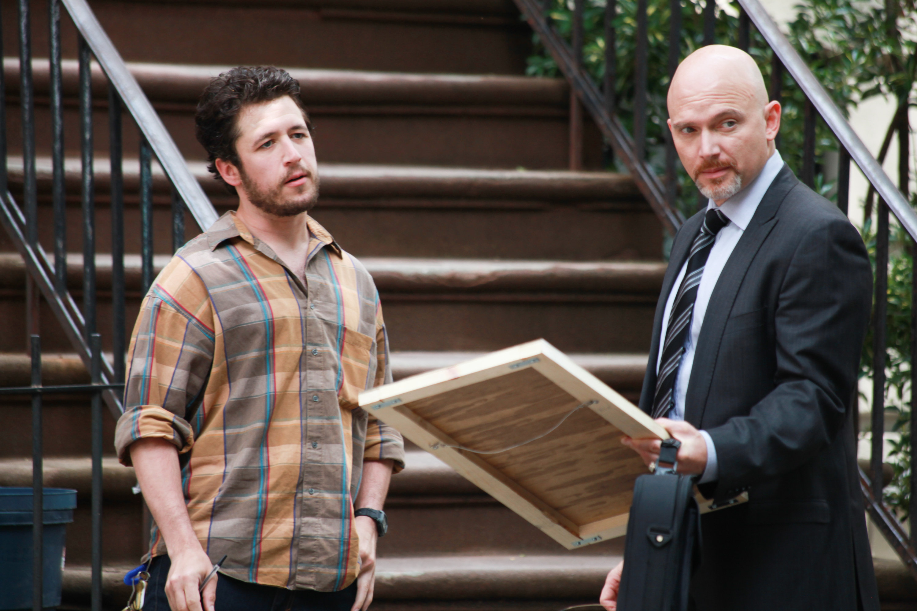 Still of Michael Cerveris and Evan Mathew Weinstein in Leaving Circadia (2014)