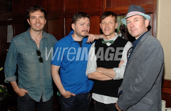 Actor Tygh Runyan,Director Blaine Thurier, Actor Paul Anthony and Actor Hrothgar. Before the TIFF 2009 premier of A Gun to the Head.