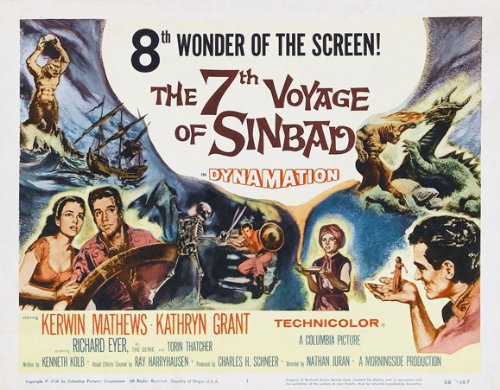 Kathryn Grant and Kerwin Mathews in The 7th Voyage of Sinbad (1958)