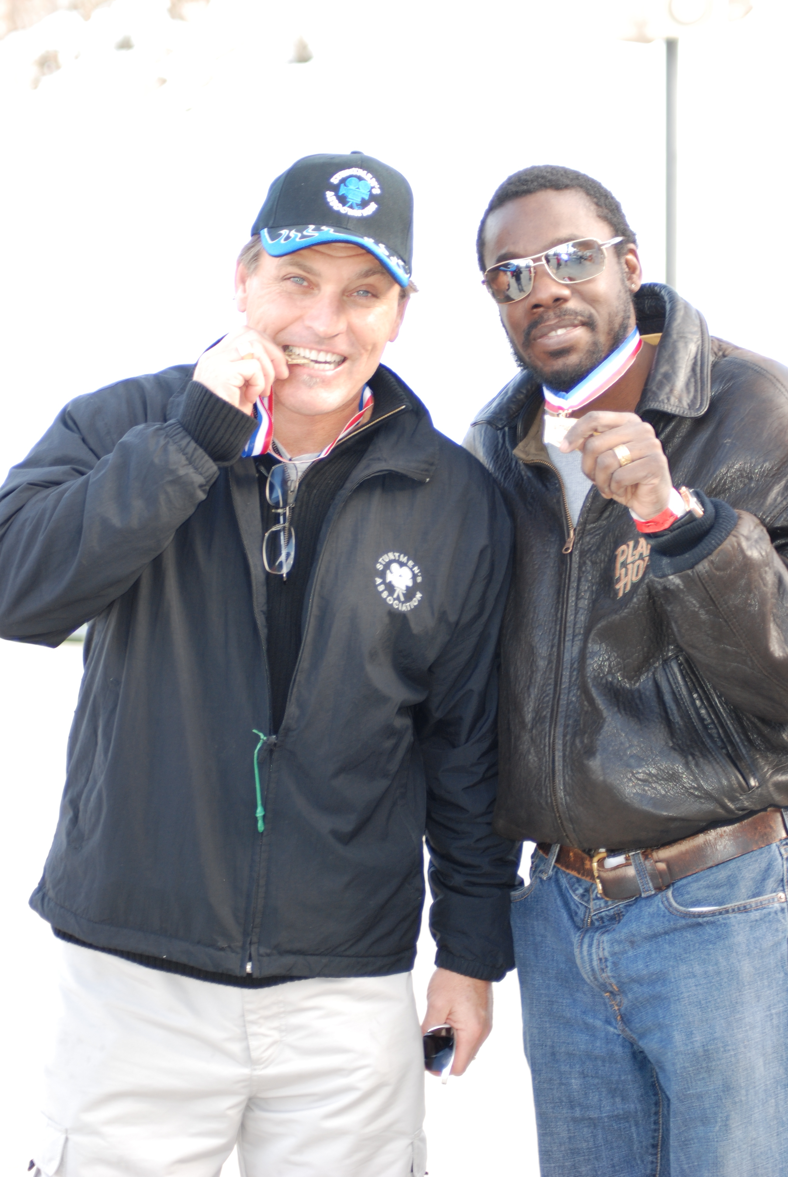 Eddie & Doug-e-Doug ride the Olypic bobsled in Park City