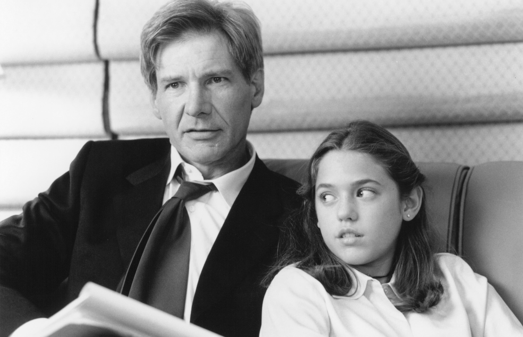 Still of Harrison Ford and Liesel Matthews in Air Force One (1997)