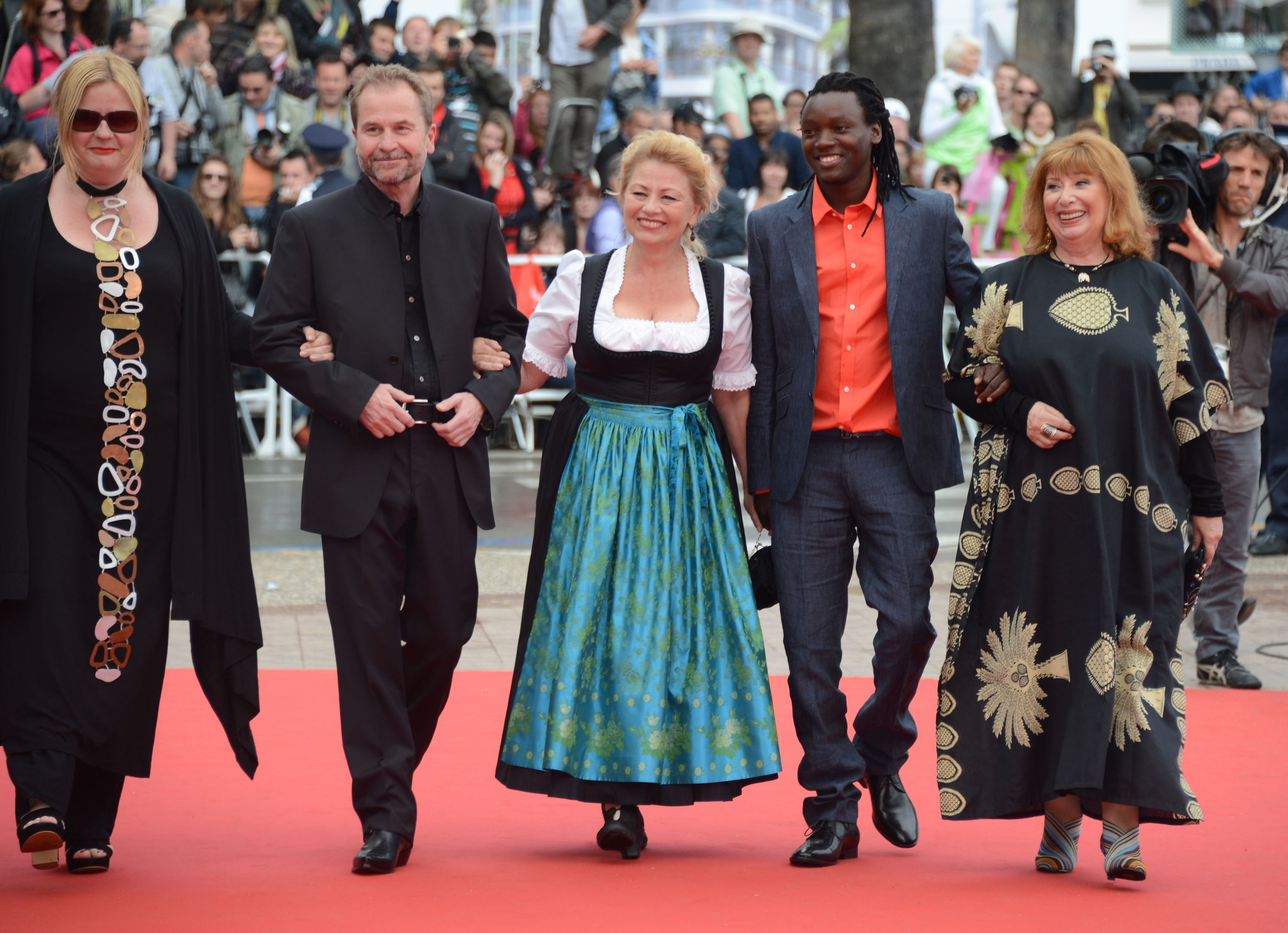 Inge Maux, Ulrich Seidl, Margarete Tiesel and Peter Kazungu at event of Paradies: Liebe (2012)