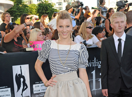 Heather Morris and Seth Maxwell arrive at the Premiere of 