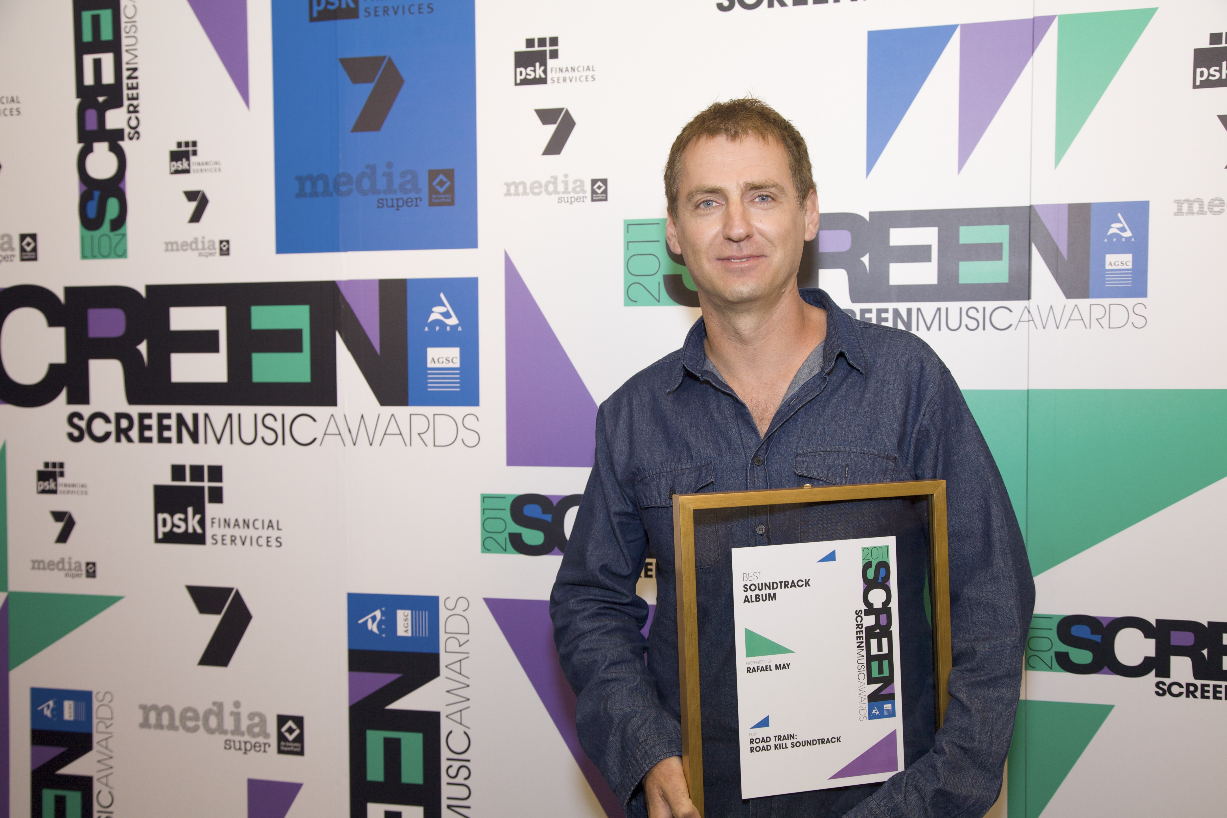 Rafael May winning Best Soundtrack Album APRA AGSC 2011 SCREEN MUSIC AWARDS.