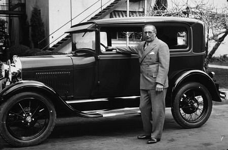 Louis B. Mayer with his 1926 Packard C. 1926 *M.W.*