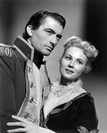 Gregory Peck, and Virginia Mayo 