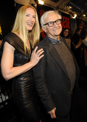 Kelly Lynch and Albert Maysles at event of Shine a Light (2008)