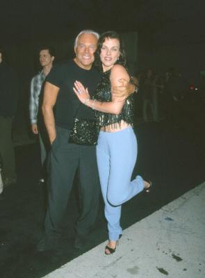 Debi Mazar and Giorgio Armani