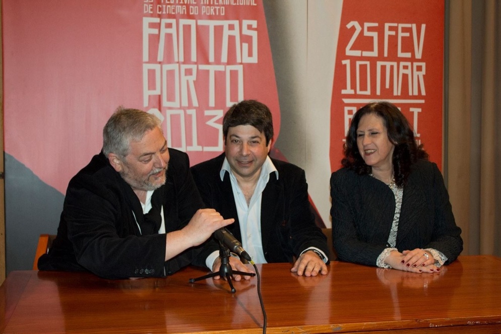 With Mario Dorminsky and Beatriz Pereira, presenting 