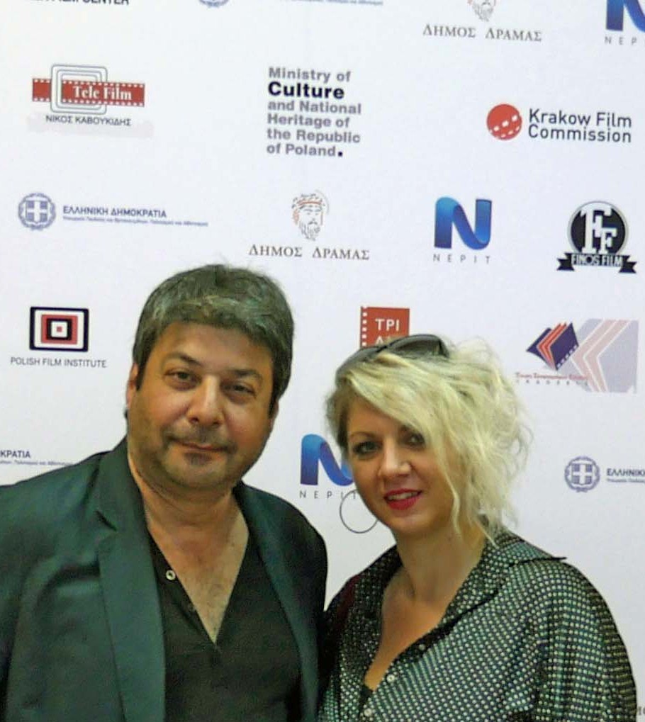 with light designer Stella kaltsou in Drama IFF 2014