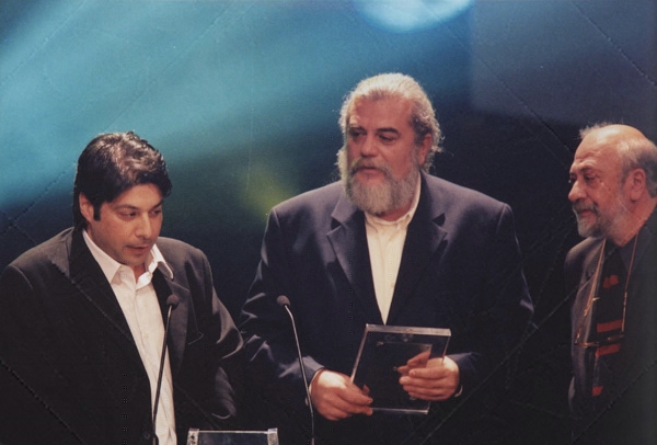 Greek state awards 2002, with Yiorgos Kolozis (+) and Pantelis Voulgaris