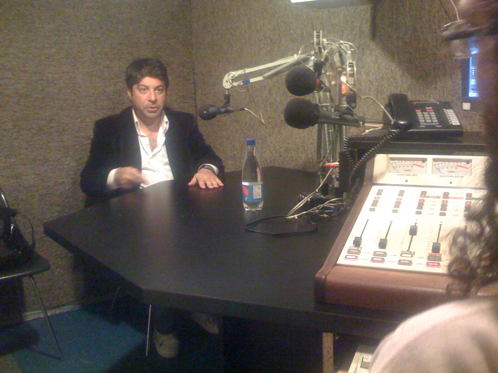 Radio interview in Montreal.
