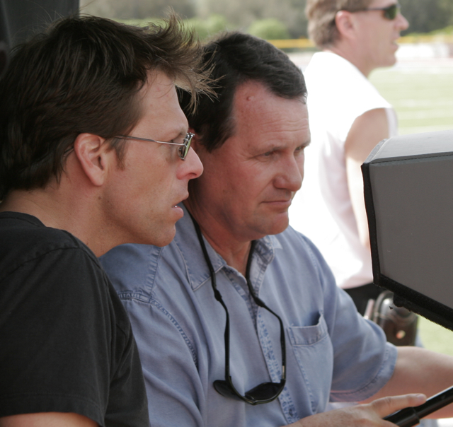 Bill McAdams Jr and Ross Berryman at monitors.