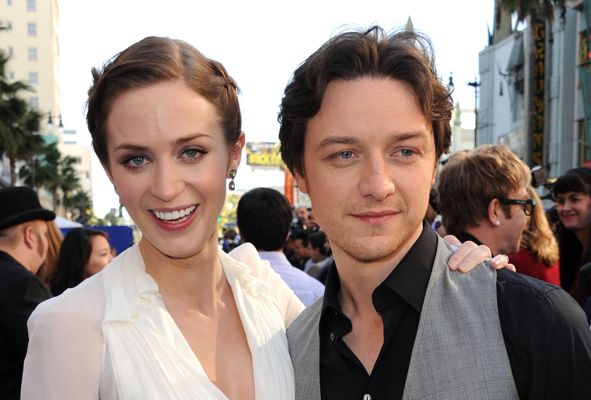 James McAvoy and Emily Blunt at event of Gnomeo & Juliet (2011)