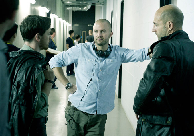 Still of James McAvoy, Eran Riklis, Mark Strong and Eran Creevy in Sveiki atvyke i spastus (2013)