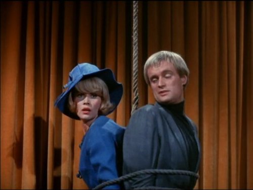 Still of David McCallum and Dorothy Provine in The Man from U.N.C.L.E. (1964)